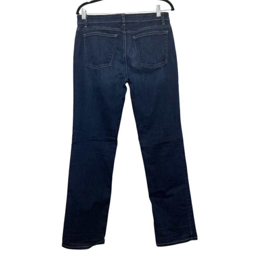 Eileen Fisher Jeans Women's Size 8 Blue Cotton Dark Wash Straight Leg - Picture 2 of 10